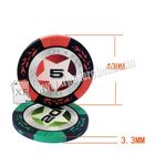 Texas Holdem Poker Chips / Mahjong Baccarat Tiền xu Chip 40mm * 0.3mm