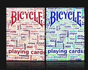 Đánh dấu mực vô hình poker cheat giấy xe đạp chơi thẻ cho ống kính
