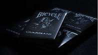 Đen Guardians sàn xe đạp thẻ chơi nhựa / Poker Cheat thiết bị