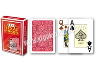 Trò chơi cờ bạc bằng nhựa cờ đỏ Italy Modiano Texas Holdem Playing Cards