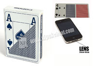 Blue Jumbo 4 Index Copag Plastic Playing Cards Để Dự đoán Poker