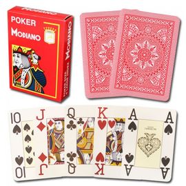 Công cụ cờ bạc bằng nhựa chuyên nghiệp Modiano Cristallo 4 Thẻ chơi PIP