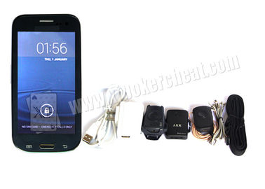 Tiếng Anh Black Samsung Galaxy Poker Card Analyzer với Bluetooth Loop / Earpiece